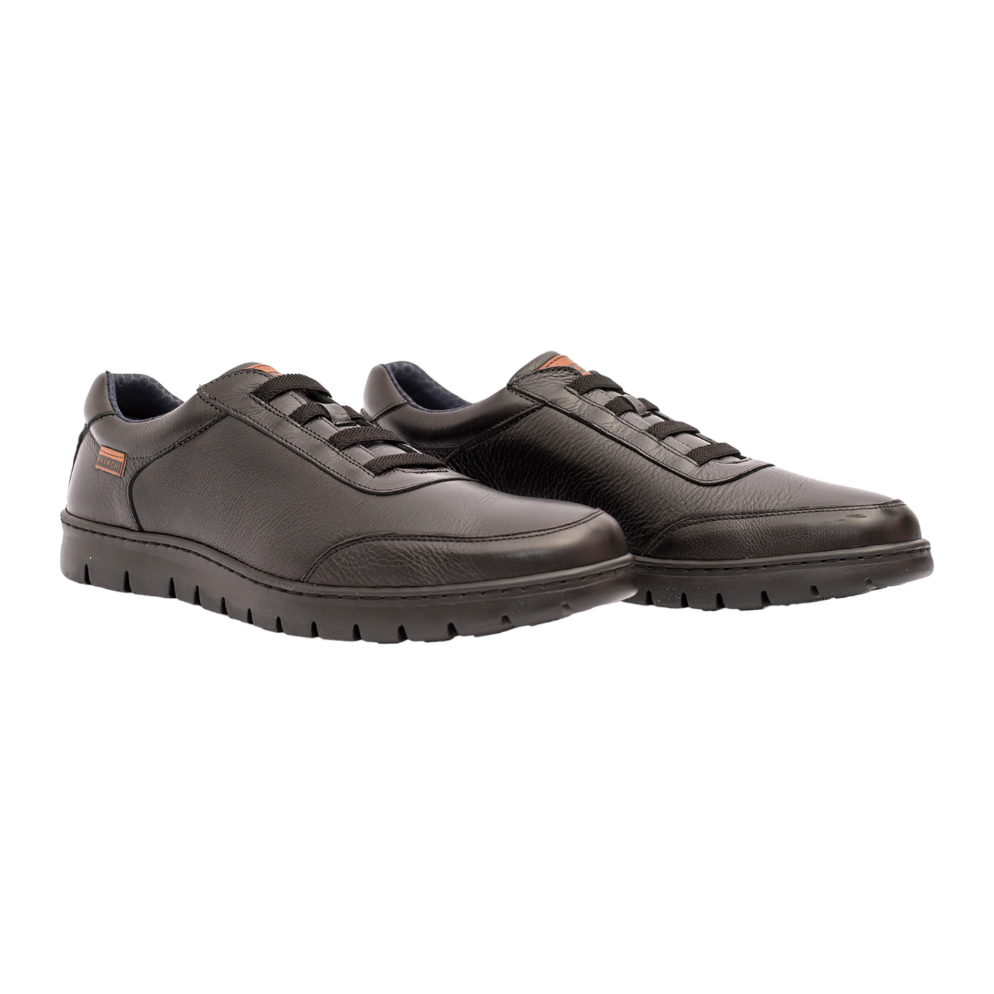 Zapato Casual Cordon Elastico Negro Baerchi 5323