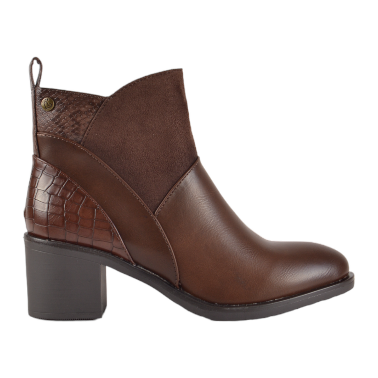 Botin Marron Tacon Cremallera AMARPIES ARB25623