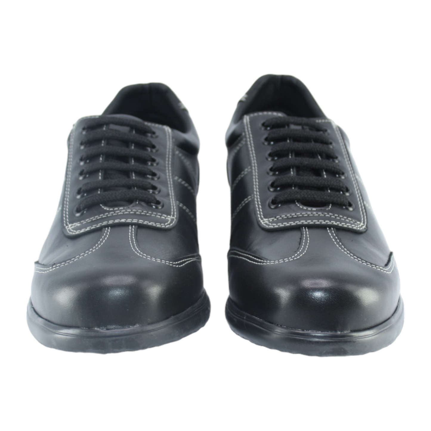 Zapato Deportivo Negro Cordones Casual 102