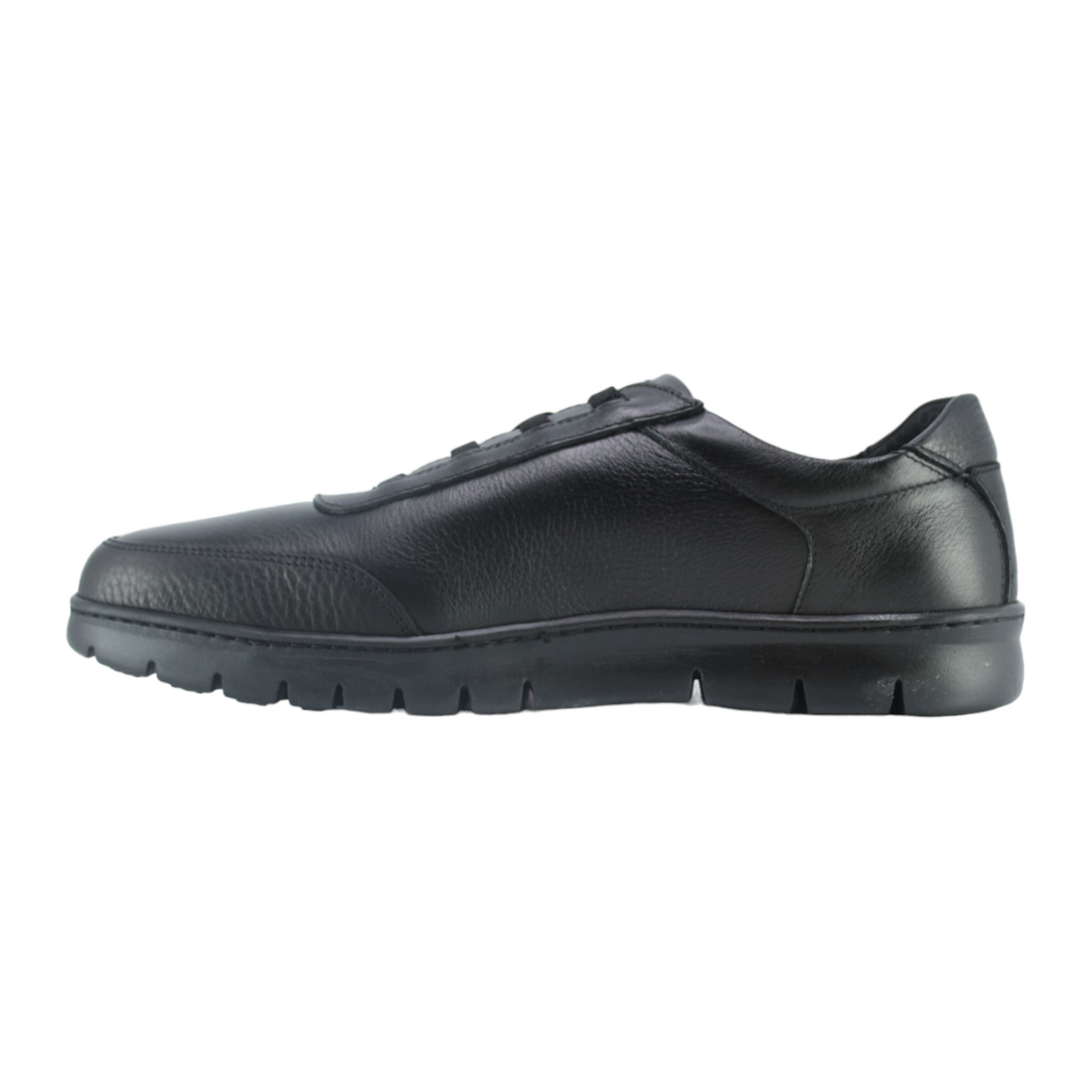 Zapato Negro Cordoneras Elasticas Exodo 5323