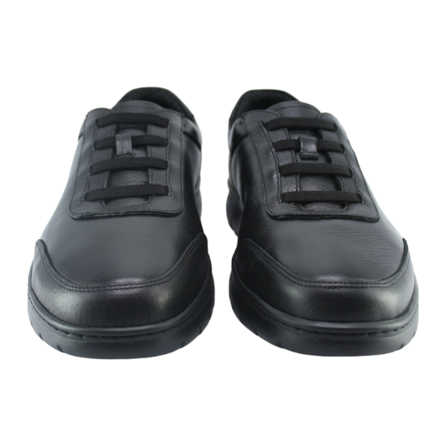 Zapato Negro Cordoneras Elasticas Exodo 5323
