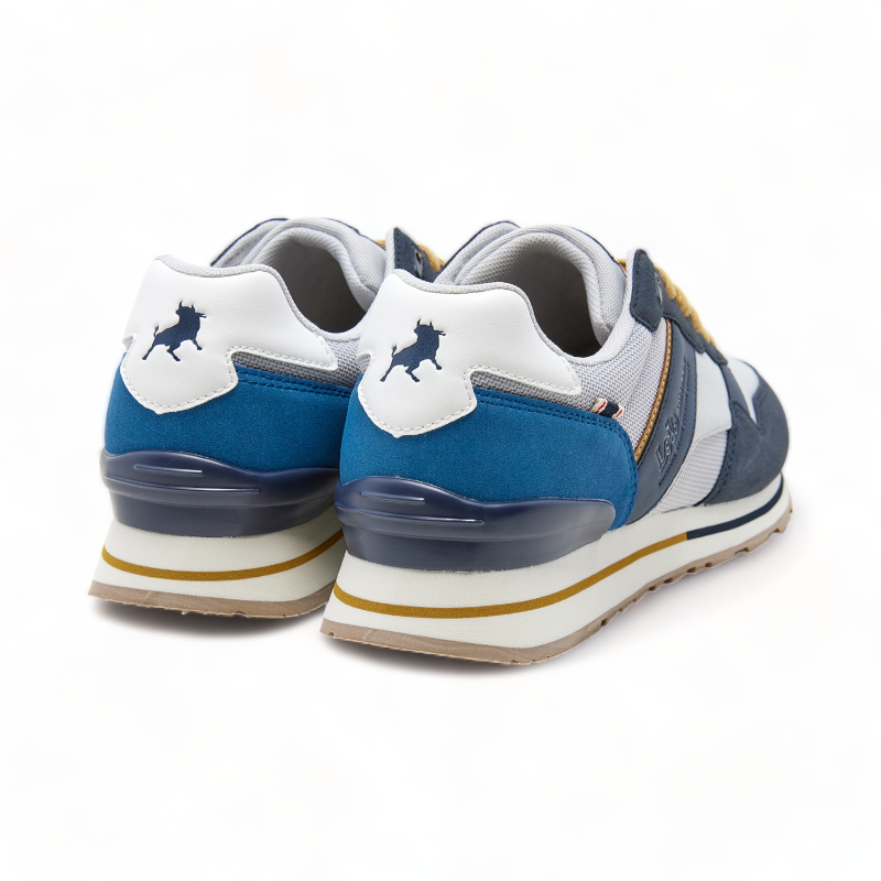 Sneaker Azul Gris Cordoneras Lois 64355